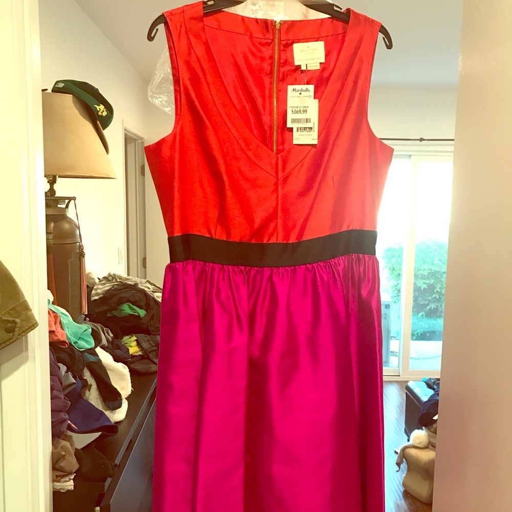 Kate Spade Spring Colorblock Cocktail Dress
